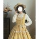 Moonlight Amber Sunflowers Cutsew JSK and One Piece(Reservation/Full Payment Without Shipping)